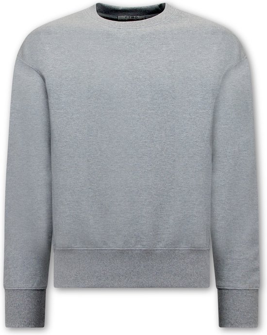 Basic Oversize Fit Sweatshirt- Grijs