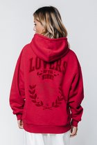 Colourful Rebel Lovers Of The Night Hoodie  Rood Dames - Oversized Fit - Polyester - L