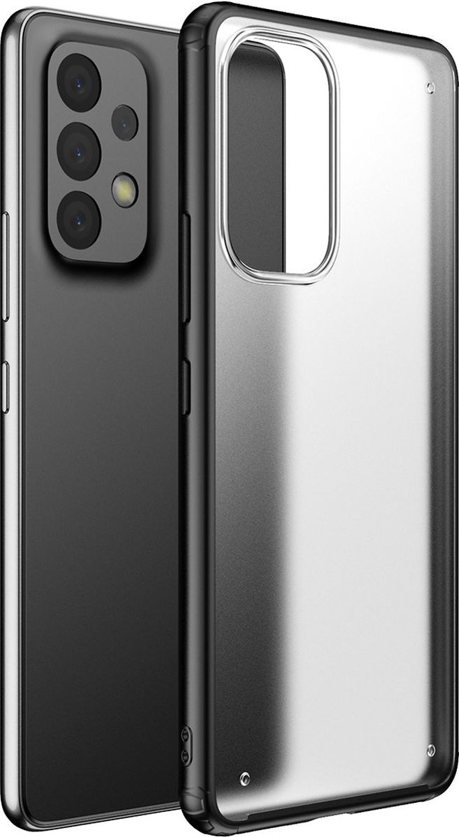 Mobigear Hoesje geschikt voor Samsung Galaxy A73 Telefoonhoesje Hardcase | Mobigear Shockproof Backcover | Schokbestendig Galaxy A73 Telefoonhoesje | Anti Shock Proof - Zwart
