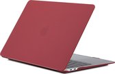 Mobigear - Laptophoes geschikt voor Apple MacBook Air 11 Inch (2010-2016) Hoes Hardshell Laptopcover MacBook Case | Mobigear Matte - Bordeaux Rood - Model A1370 / A1465