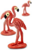 Safari Lucky Mini's/ geluksmini's Flamingo's  10 stuks (ca 1-2 cm)