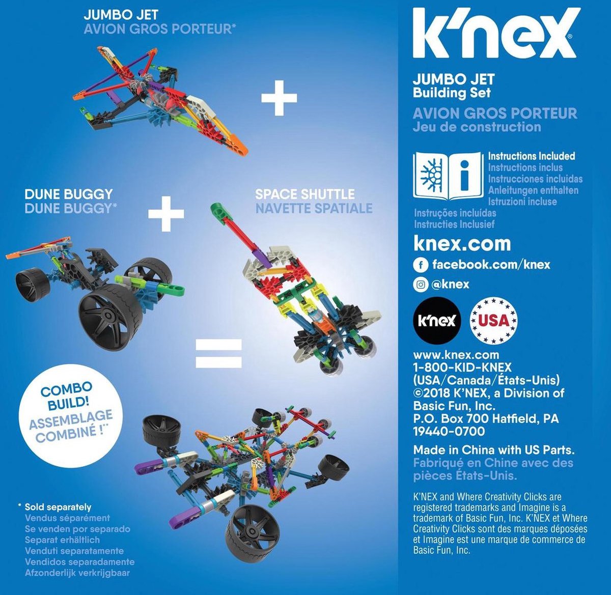Knex Imagine Jumbo Jet Building Set 57-delig constructieset — afbeelding 4
