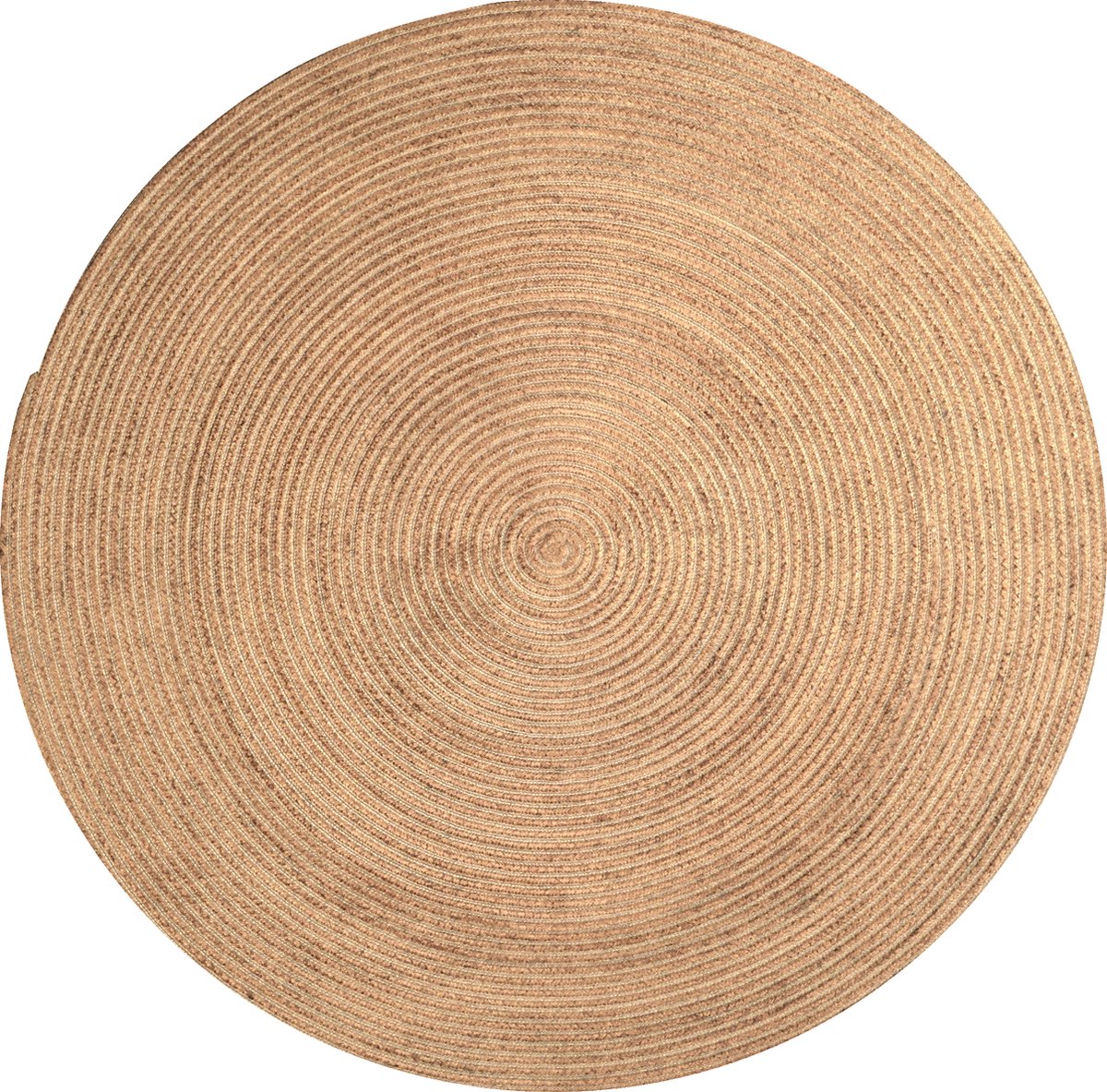 Rumba 3064- Rond 120cm Plain vloerkleed bohemien tapijt handgezaagde gerecycleerd katoen