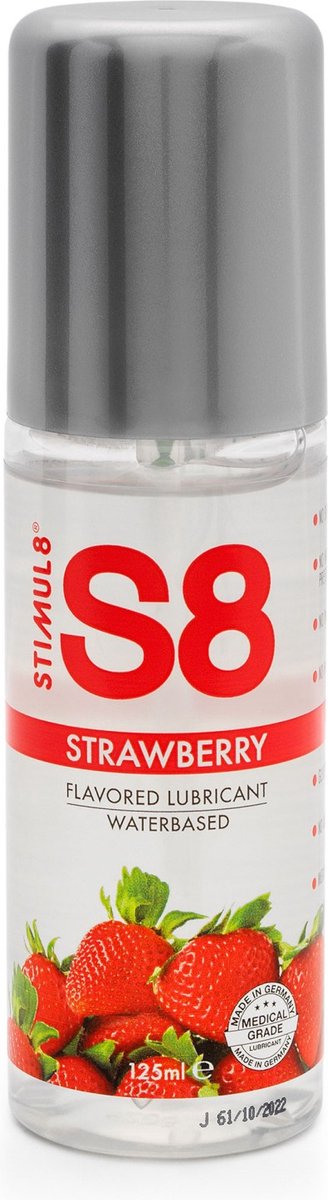 Goedkoopste STIMUL8 - S8 WATER BASED LUBRICANT 125 ML STRAWBERRY