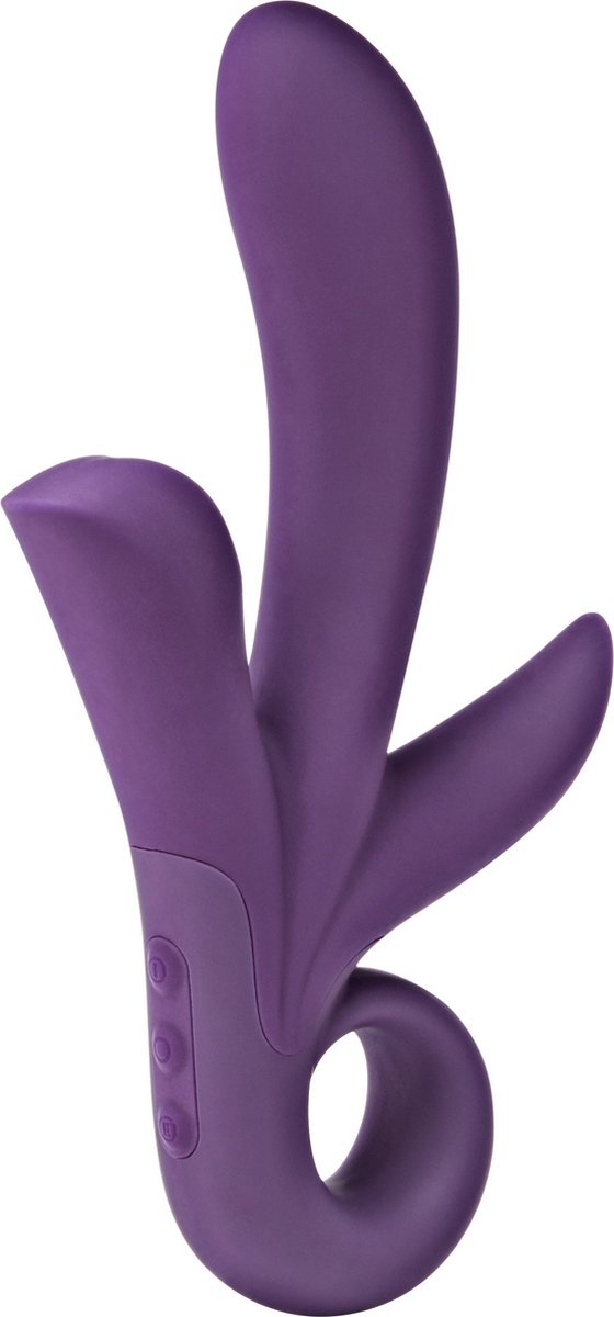 Goedkoopste Caresse by TOYJOY Vibrator Trinity - paars