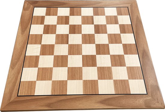 Afbeelding van het spel Handgemaakte houten schaakbord zonder stukken - Hoge kwaliteit - Schaakspel - Schaakset - Schaken - Volwassenen - Chess