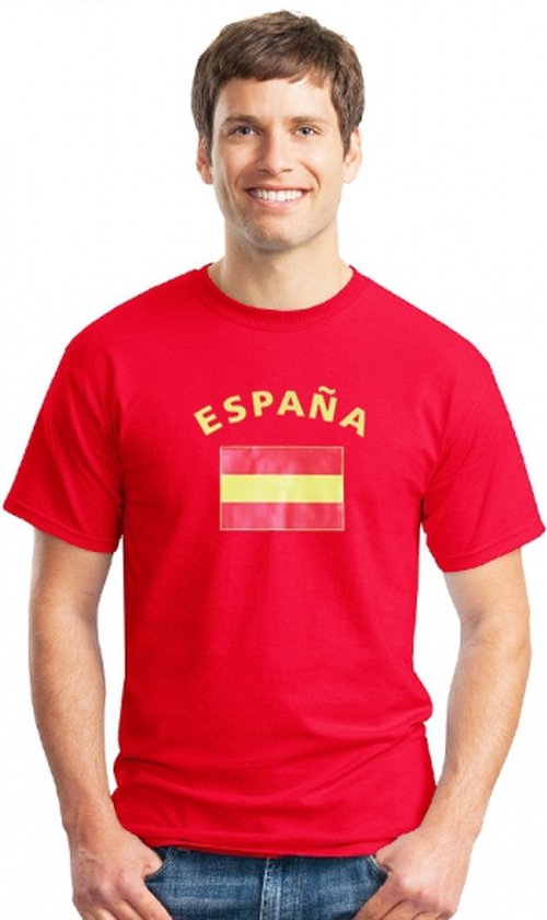 Keuze fysiek cafe Rood heren t-shirt vlag Espana 2xl | bol.com