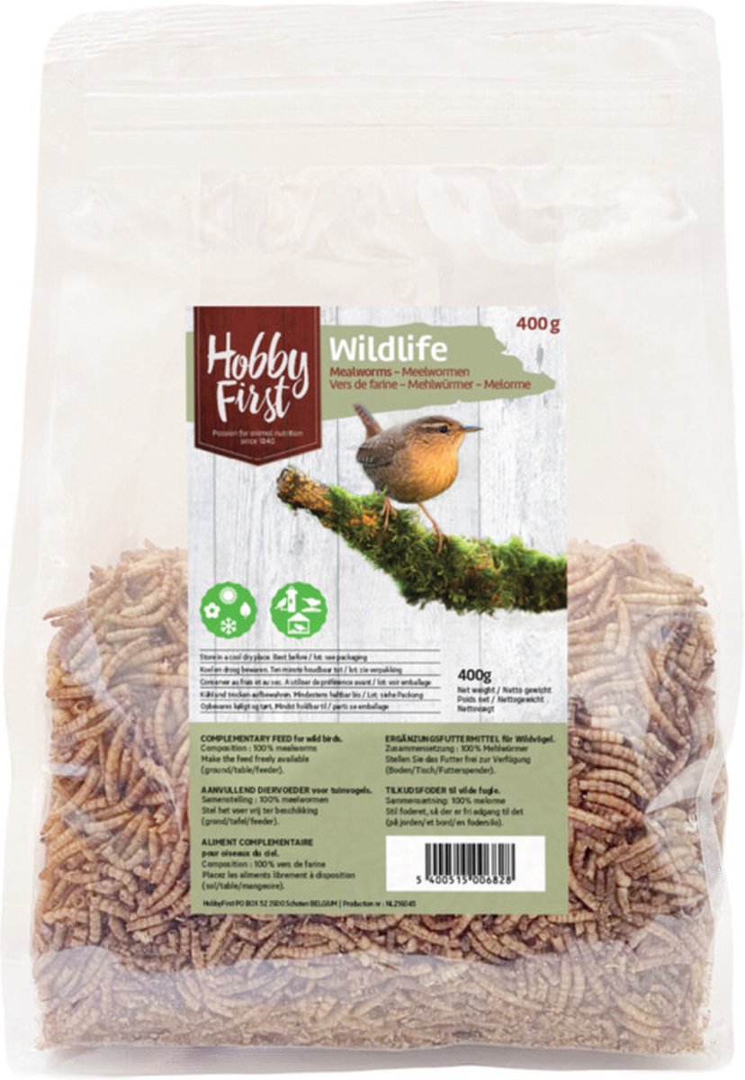 HobbyFirst Wildlife Meelwormen - 400 gr