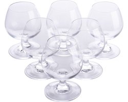 6 Advocaat Glaasjes op Voet - Glas 110ml - Borrelglaasjes 11cl