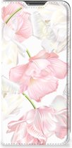 Stand Case Hoesje Cadeau voor Mama OPPO Find X5 Lite | Reno7 5G Smart Cover Mooie Bloemen