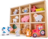 New Classic Toys Boerderij Dieren in Houten Box
