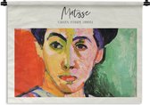 Wandkleed - Wanddoek - Kunst - Matisse - Green stripe (1905) - 90x67.5 cm - Wandtapijt