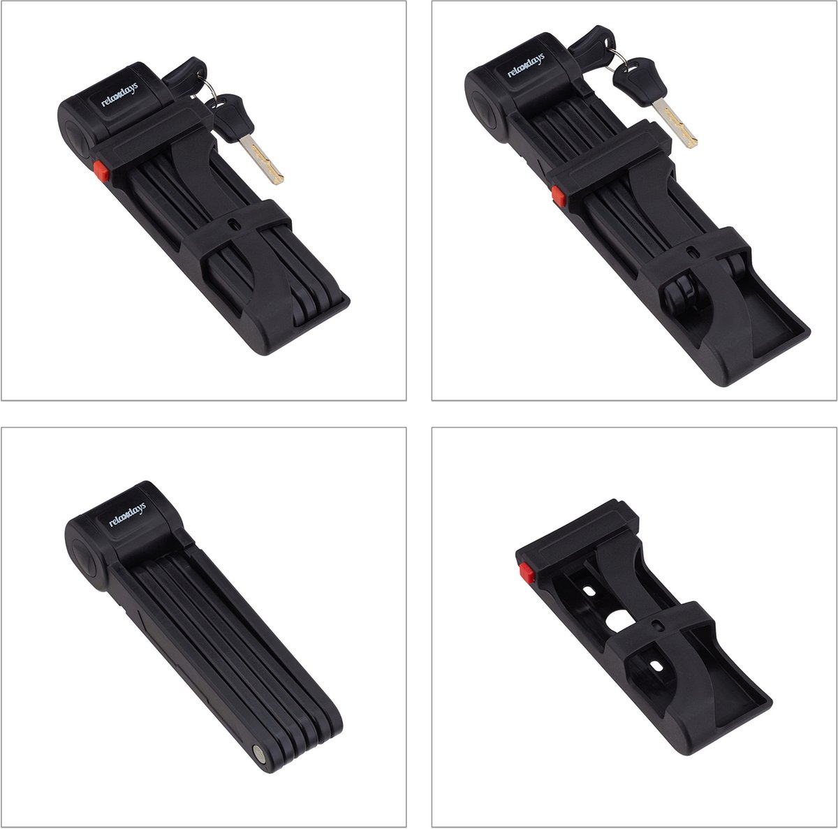 MIVELO Fietsslot, vouwslot, hoge veiligheid, 85 cm lang, fietsslot met sleutel incl. houder, ideaal voor e-bike, MTB en racefiets, fietsslot (sleutel, 85 cm MIVELO Fietsslot, vouwslot, hoge veiligheid, 85 cm lang, fietsslot met sleutel incl. houder, ideaal voor e-bike, MTB en racefiets, fietsslot (sleutel, 85 cm