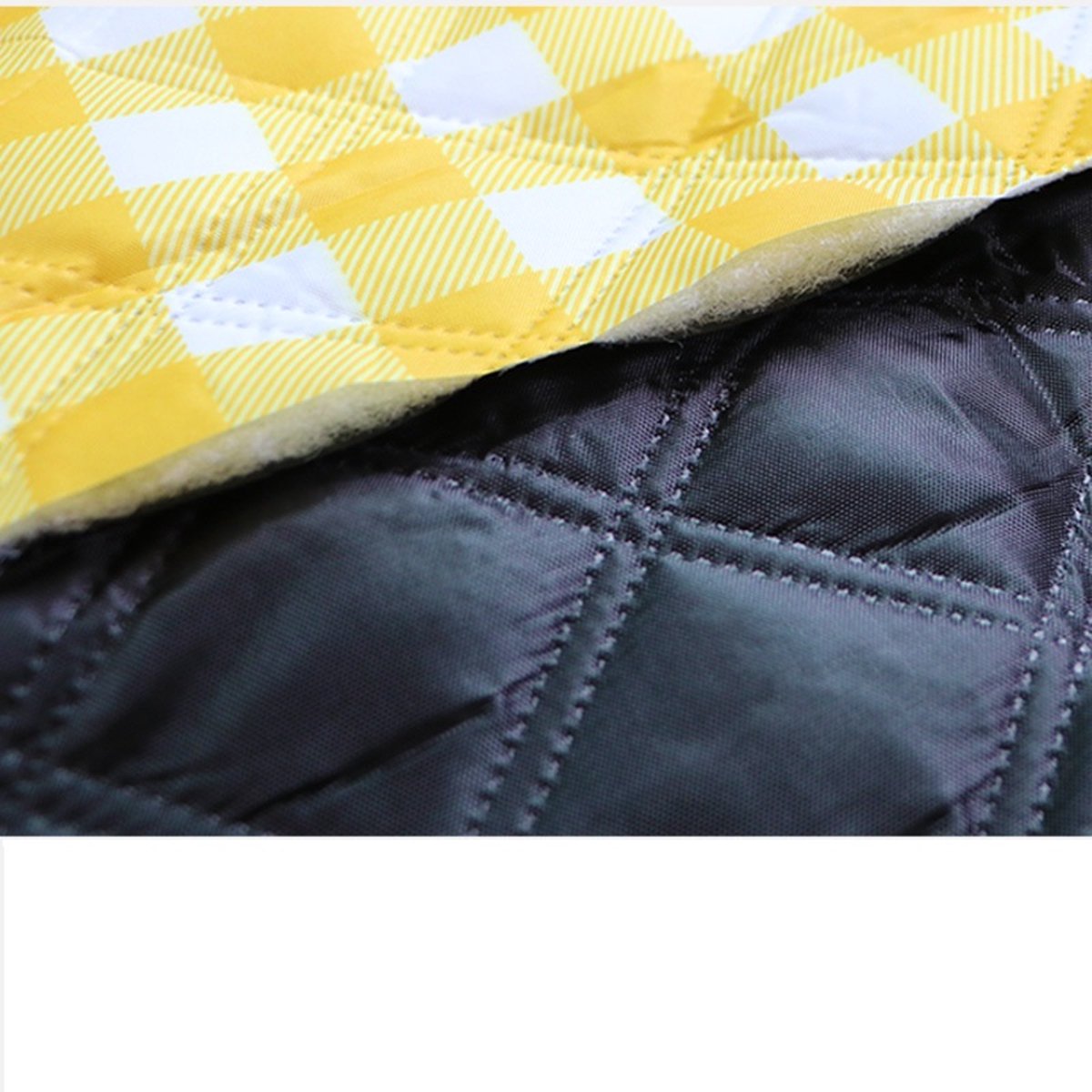 Fuegobird- Picknickdeken-200 x 200 cm-Stranddeken- Opvouwbare campingdeken- Waterdicht- Zanddichte picknickmat- Draagbare tuin-strandmat- Machinewasbaar- voor kamperen- Tuin- Park- Strand-geschikt voor kinderen's kruipdeken (geel) — cadeau in Sport & Outdoor - foto 2