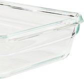 EMSA CLIP & CLOSE N1040700, Doos, Rechthoekig, 0,8 l, Transparant, Glas, 420 °C