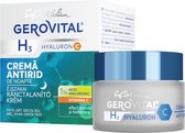 Gerovital Anti-rimpel Nachtcreme voor vrouwen met Hyaluronzuur serum en Vitamine C , 50 ml