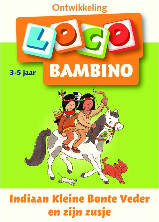 Thumbnail van een extra afbeelding van het spel Loco Bambino - Boekje - Indiaan Kleine Bonte Veder & zijn zusje - 3/5 Jaar