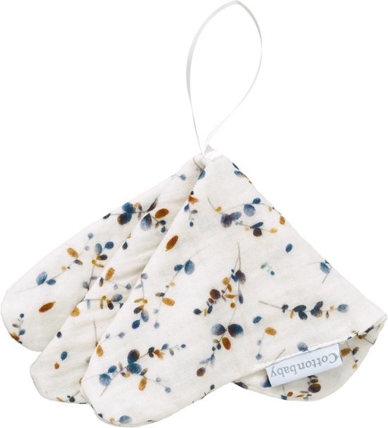 Cottonbaby speendoekje - Twig Roest/Blauw - Cottonsoft