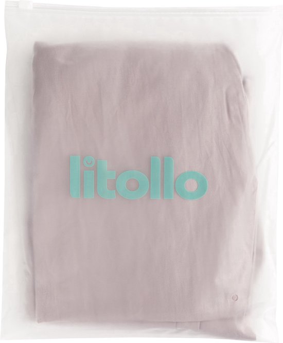 Litollo® Zwangerschapskussen (C-vorm) - Hoes XXL 280cm - Ventilerend katoen - Grijs