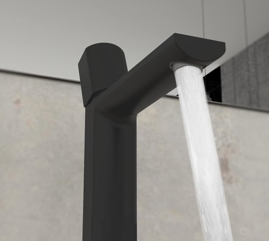 SCHÜTTE New York Robinet pour lavabo / Mitigeur - avec vidage à bouton-poussoir - noir mat