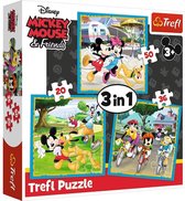 Trefl Mickey Mouse 3-in-1 puzzel - 20/36/50 stukjes