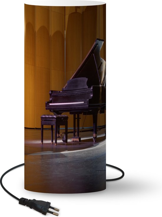 Lamp - Nachtlampje - Tafellamp slaapkamer - Een vleugel piano op het podium  - 70 cm... | bol.com