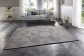 Laagpolig vloerkleed Manipu Elle Decoration - grijs 200x290 cm