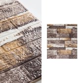 Vermeyen | Moderne Zelfklevende 3D Stenen Muur Sticker | Muur Behang | Plaktegel | Waterdicht | Zelfklevend Behang | 10 Stuks | Natuursteen Gemixt