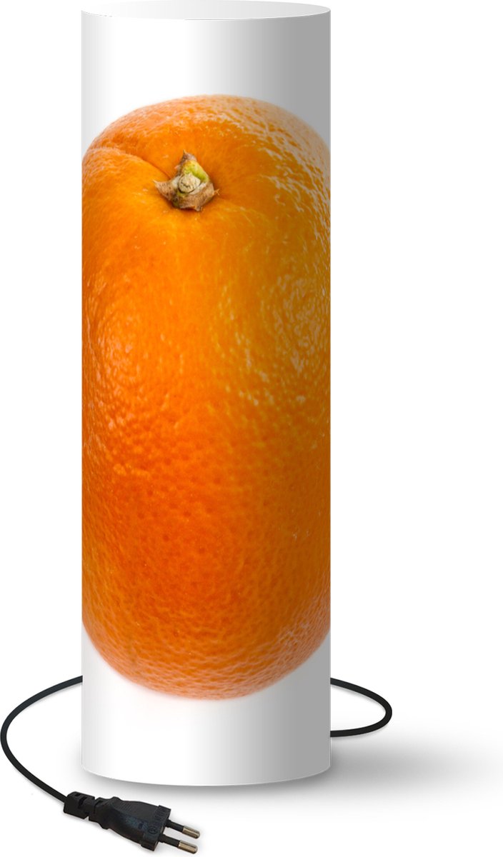 Lamp - Nachtlampje - Tafellamp slaapkamer - Sinaasappel - Oranje - Fruit - 50 cm hoog - Ø15.9 cm - Inclusief LED lamp