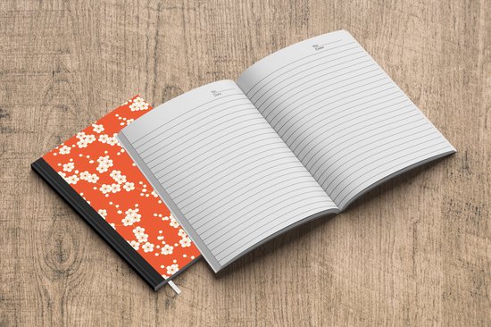 Carnet - Carnet d'écriture - Sakura - Fleurs - Motif - Japon - Carnet - Format A5 - Bloc-notes