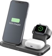 Cellularline - Chargeur sans fil 3-en-1, Apple, 7,5W + 3W, noir