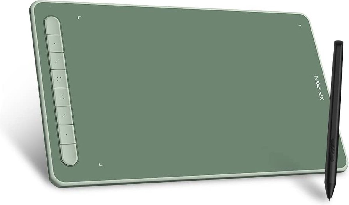 XP-PEN Deco L 10x6 inch grafisch tablet met X3 styluspen tekentablet, 8192 niveaus 8 sneltoetsen, compatibel met Windows/Mac/Android/Chrome OS/Linux-roze