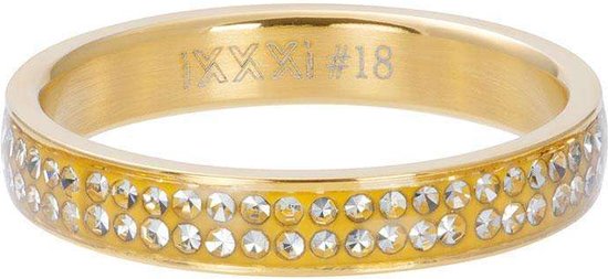 iXXXi Jewelry - Vulring - Goudkleurig - Double Zirkonia - 4mm