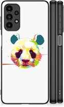 Smartphone Hoesje Geschikt voor Samsung Galaxy A13 4G Back Case TPU Siliconen Hoesje met Zwarte rand Panda Color