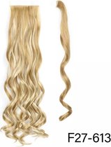 WrapAround Paardenstaart Extension | Lang Krullend Golvend | Ponytail Extensions -| 56 cm - Fun Blond F27-613