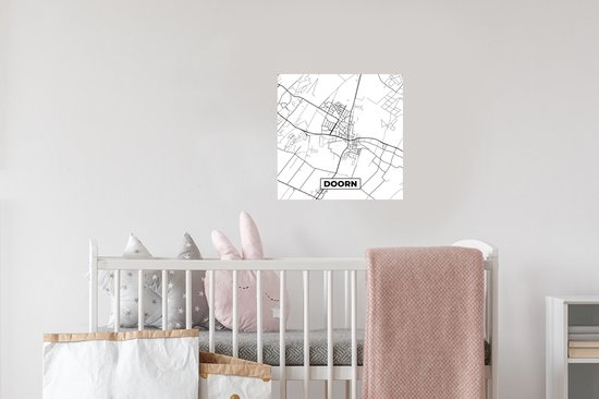 Stickers muraux - Carte - Plan de la ville - Épine - Carte - 30x30 cm - Film adhésif