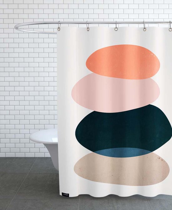 River Stone Douchegordijn