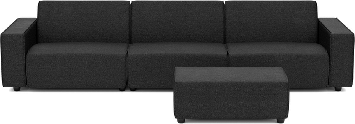 Icon deluxe loungeset 6-zits + hocker small Anthracite
