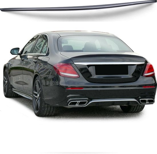 Spoiler, kofferbakspoiler in hoogglans zwart voor Mercedes Benz E Klasse  W213. Glossy