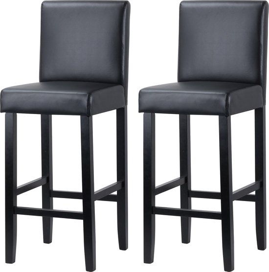 WOLTU 2 Barkrukken - Barstoelen - Kunstleer - Wit