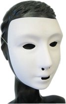 20x Wit grimeer masker met kalklaag - Blanco gezichtsmasker