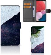 Flip Cover Geschikt voor Samsung Galaxy A13 (4G) Telefoon Hoesje Sea in Space