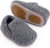 Chaussons de bébé - gris - chaussures bébé 12-15 mois - 12cm - antidérapantes