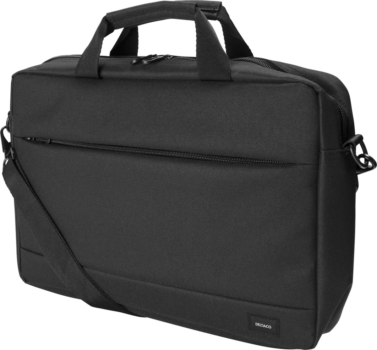 Deltaco Laptop Bag for Laptops up to 13-14 inch, patterned nylon - Black