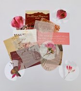 Bulletjournal set | stickers | paper sheets| bloemen| brilliant begonia