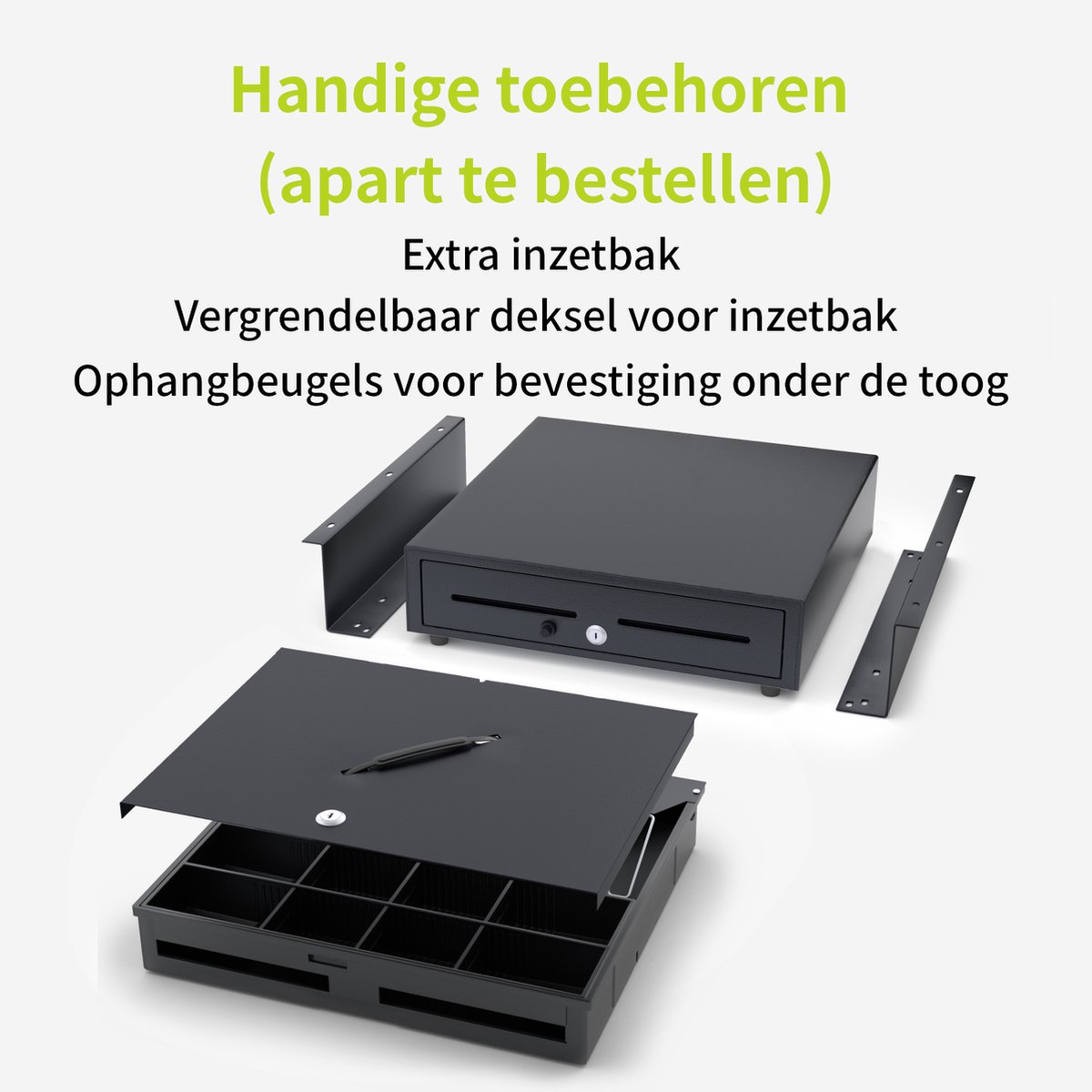 Hoe sluit ik mijn kassalade aan met een RJ11-kabel