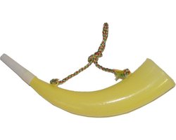 Jachthoorn toeter voor Oktoberfest/Alpen - plastic - 30 cm - feestartikelen