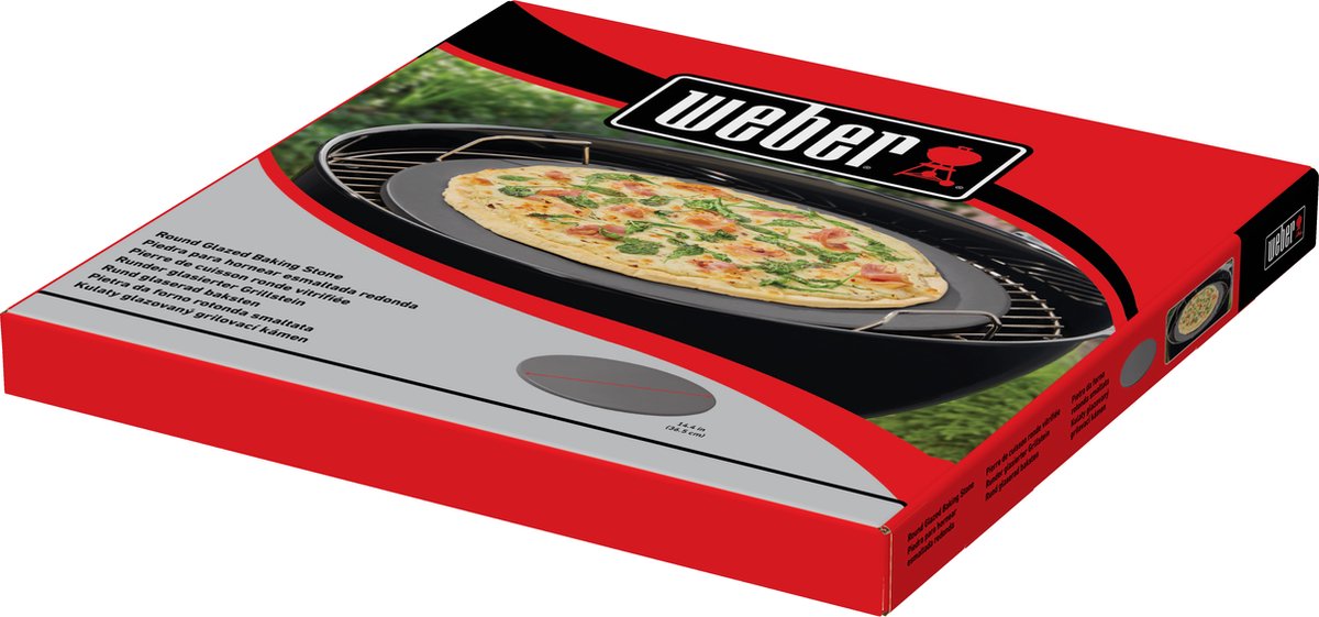 Weber Glazed Pizza Stone - Ø 36 cm