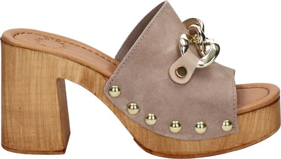 Nelson dames clog - Beige - Maat 41