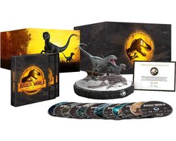 Jurassic Complete Movie Collection 1-6 with Dino Figurine (4K Ultra HD Blu-ray)